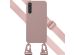 Selencia Siliconen hoesje met afneembaar koord Samsung Galaxy A25 - Sand Pink