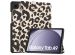iMoshion Trifold Design Bookcase Samsung Galaxy Tab A9 8.7 inch - Leopard
