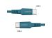 iMoshion Braided USB-C naar USB-C kabel - 2 meter - Donkerblauw