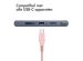 iMoshion Braided USB-C naar USB kabel - 1 meter - Roze