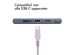 iMoshion Braided USB-C naar USB kabel - 2 meter - Lila
