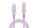 iMoshion Lightning naar USB-C kabel - Non-MFi - Gevlochten textiel - 2 meter - Lila