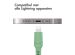 iMoshion Lightning naar USB-C kabel - Non-MFi - Gevlochten textiel - 2 meter - Groen