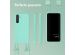 Selencia Siliconen hoesje met afneembaar koord Samsung Galaxy S23 FE - Turquoise