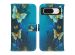 iMoshion Design Softcase Bookcase Google Pixel 8 - Blue Butterfly