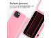 iMoshion Siliconen hoesje met koord iPhone 15 - Roze