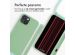iMoshion Siliconen hoesje met koord iPhone 15 - Groen