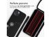 iMoshion Siliconen design hoesje met koord iPhone 15 - Dandelion Black