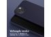 Selencia Siliconen hoesje met afneembaar koord iPhone 15 - Donkerblauw