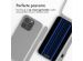 iMoshion Siliconen hoesje met koord iPhone 15 Pro - Lichtgrijs