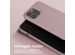 Selencia Siliconen hoesje met afneembaar koord iPhone 15 Pro Max - Sand Pink