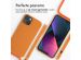 iMoshion Siliconen hoesje met koord iPhone 14 - Oranje