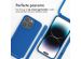 iMoshion Siliconen hoesje met koord iPhone 14 Pro - Blauw