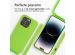 iMoshion Siliconen hoesje met koord iPhone 14 Pro - Fluor Groen