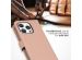 Selencia Echt Lederen Bookcase iPhone 15 Pro - Dusty Pink