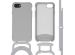 iMoshion Color Backcover met afneembaar koord iPhone SE (2022 / 2020) / 8 / 7 - Grijs