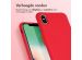 iMoshion Color Backcover met afneembaar koord iPhone X / Xs - Rood
