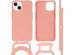 iMoshion Color Backcover met afneembaar koord iPhone 13 - Peach