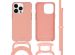 iMoshion Color Backcover met afneembaar koord iPhone 13 Pro - Peach