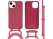 iMoshion Color Backcover met afneembaar koord iPhone 14 - Donkerrood