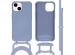 iMoshion Color Backcover met afneembaar koord iPhone 14 - Blauw