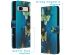 iMoshion Design Softcase Bookcase Google Pixel 7a - Blue Butterfly