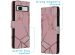 iMoshion Design Softcase Bookcase Google Pixel 7a - Pink Graphic