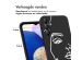 iMoshion Design hoesje Samsung Galaxy A14 (5G/4G) - Abstract Gezicht - Zwart