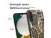 iMoshion Design hoesje Samsung Galaxy A34 (5G) - Bladeren / Zwart