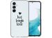 iMoshion Design hoesje Samsung Galaxy A54 (5G) - Live Laugh Love - Zwart