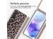 iMoshion Siliconen design hoesje met koord Samsung Galaxy A55 - Animal Pink