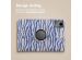 iMoshion 360° Draaibare Design Bookcase Lenovo Tab M11 - White Blue Stripes
