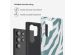 Selencia Vivid Backcover Samsung Galaxy S24 Ultra - Colorful Zebra Pine Blue