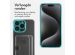 iMoshion Softcase Backcover met pasjeshouder iPhone 15 Pro - Transparant
