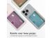 iMoshion Softcase Backcover met pasjeshouder iPhone 14 Pro - Transparant