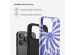 Selencia Vivid Backcover iPhone 14 Pro Max - Modern Bloom Sapphire Blue