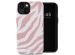 Selencia Vivid Backcover iPhone 13 - Colorful Zebra Old Pink