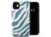 Selencia Vivid Backcover iPhone 11 - Colorful Zebra Pine Blue