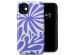 Selencia Vivid Backcover iPhone 11 - Modern Bloom Sapphire Blue