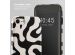 Selencia Vivid Backcover iPhone SE (2022 / 2020) / 8 / 7 / 6(s) - Art Wave Black