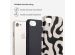 Selencia Vivid Backcover iPhone SE (2022 / 2020) / 8 / 7 / 6(s) - Art Wave Black