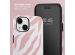 Selencia Vivid Backcover iPhone 14 - Colorful Zebra Old Pink