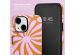 Selencia Vivid Backcover iPhone 14 - Modern Bloom Pink