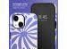Selencia Vivid Backcover iPhone 14 - Modern Bloom Sapphire Blue