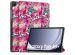 iMoshion Trifold Design Bookcase Samsung Galaxy Tab A9 Plus - Floral Water Color