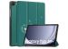 iMoshion Trifold Design Bookcase Samsung Galaxy Tab A9 Plus - Petrol Green Dandelion