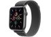 iMoshion Nylon Trail bandje Apple Watch Series 1-9 / SE - 38/40/41 mm - Black Grey