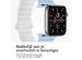 iMoshion Siliconen magnetisch bandje Apple Watch Series 1-9 / SE - 38/40/41 mm - Blauw / Wit