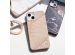 Selencia Aurora Fashion Backcover iPhone 14 Plus - Duurzaam hoesje - 100% gerecycled - Earth Leaf Beige