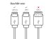 iMoshion Lightning naar USB-C kabel - Non-MFi - Gevlochten textiel - 0,5 meter - Wit